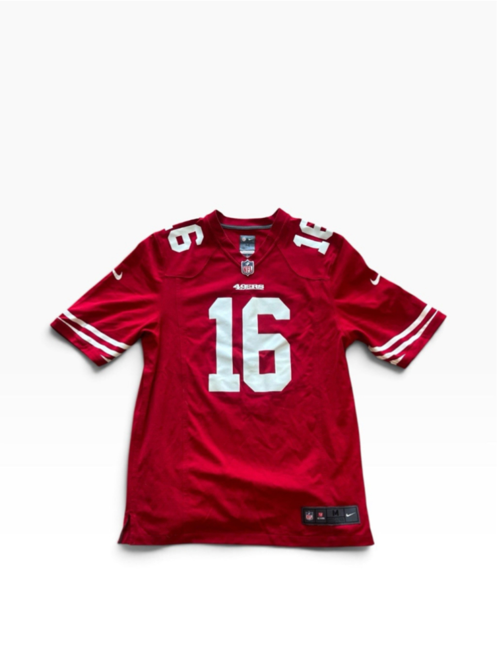 NIKE Joe Montana San Francisco 49ERS STITCHED Red ON FIELD JERSEY MEN Sz Medium